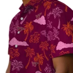 Virginia Tech Hokies Hawaiian Shirt – Palm And Clouds
