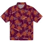 Virginia Tech Hokies Hawaiian Shirt – Palm Tree Motif