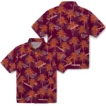Virginia Tech Hokies Hawaiian Shirt – Palm Tree Motif