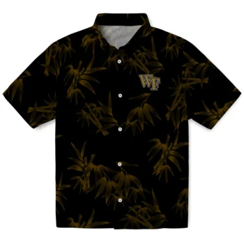wake forest demon deacons bamboo branches gold black hawaiian shirts best selling