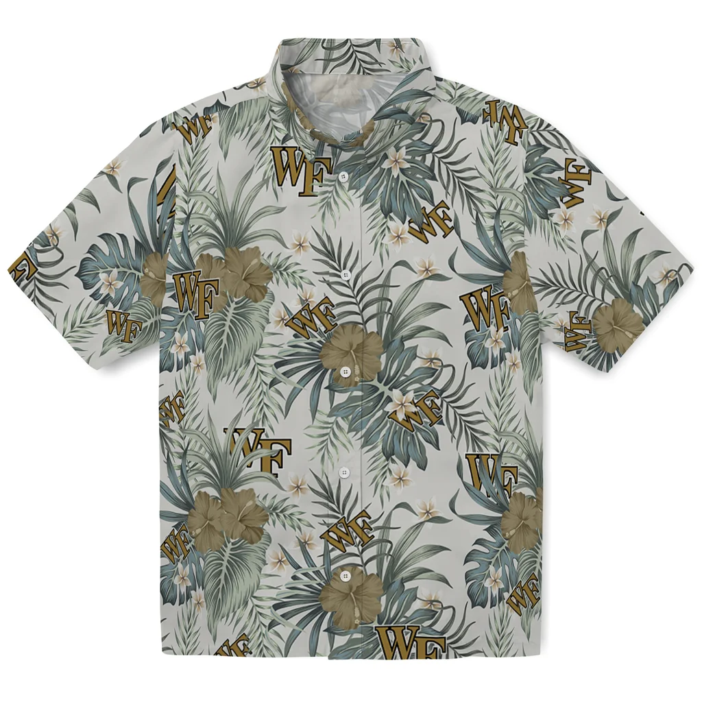 Wake Forest Demon Deacons Hawaiian Shirt - Hibiscus Designs wake forest demon deacons hibiscus designs beige hawaiian shirts best selling