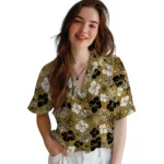 Wake Forest Demon Deacons Hawaiian Shirt – Hibiscus Flower Design