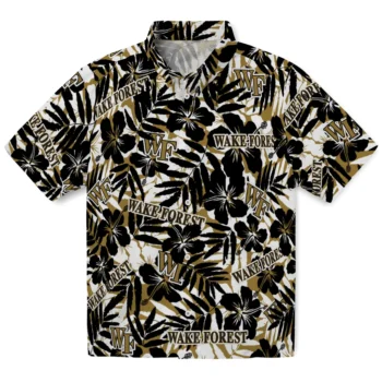 wake forest demon deacons hibiscus overlay hawaiian shirts best selling