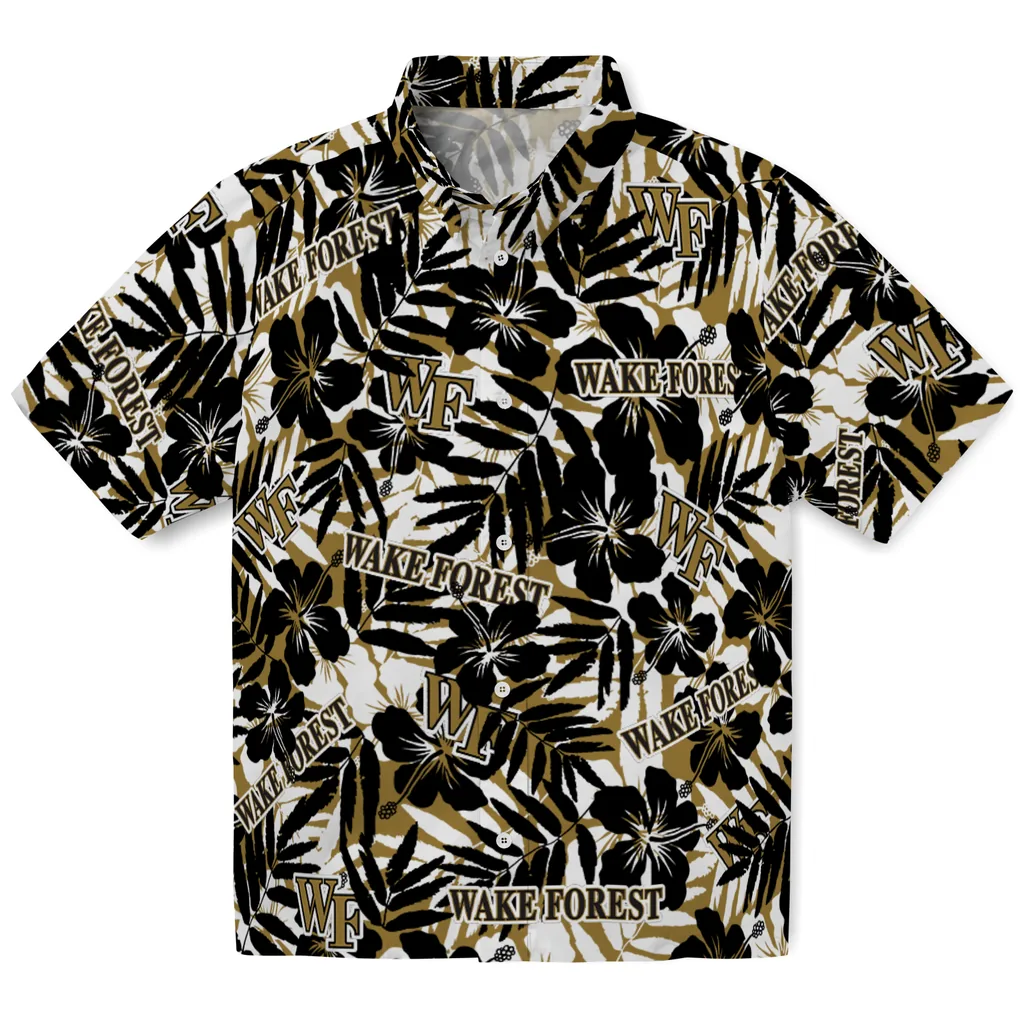 Wake Forest Demon Deacons Hawaiian Shirt - Hibiscus Overlay wake forest demon deacons hibiscus overlay hawaiian shirts best selling