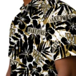 Wake Forest Demon Deacons Hawaiian Shirt – Hibiscus Overlay
