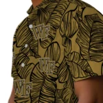 Wake Forest Demon Deacons Hawaiian Shirt – Leaf Outline