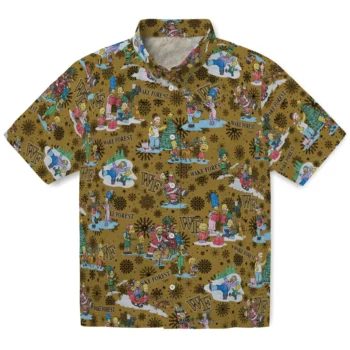 wake forest demon deacons simpsons christmas gold hawaiian shirts best selling