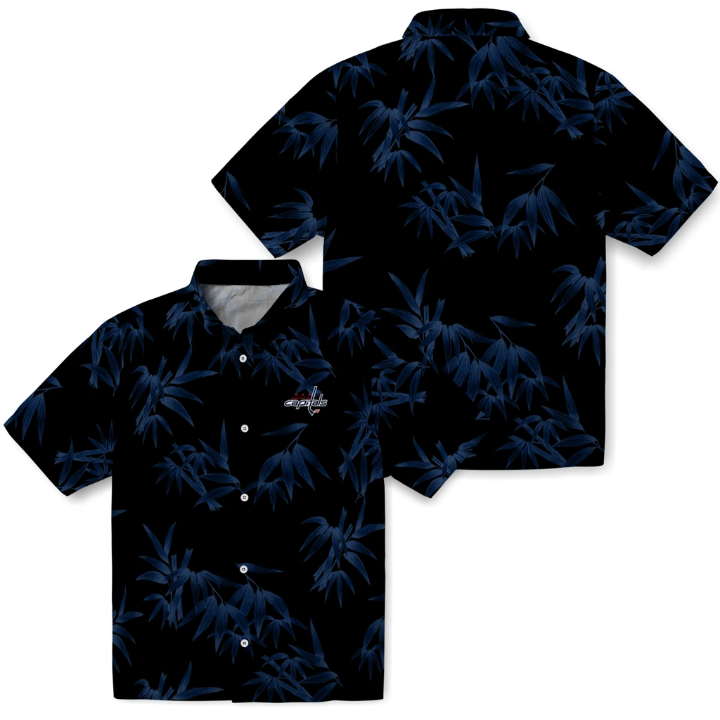 Washington Capitals Hawaiian Shirt - Bamboo Branches washington capitals bamboo branches blue black hawaiian shirts high quality
