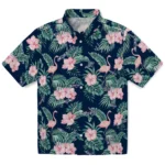 Washington Capitals Hawaiian Shirt – Flamingo and Hibiscus