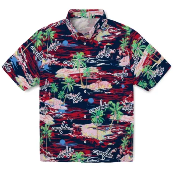 washington capitals flamingo retreat blue hawaiian shirts best selling