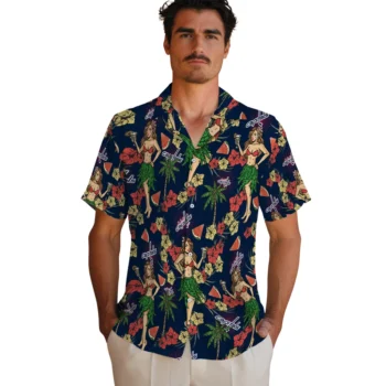 washington capitals hawaiian girls design blue hawaiian shirts fashion forward