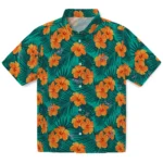 Washington Capitals Hawaiian Shirt – Hibiscus and Palm Leaves