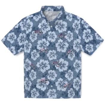 washington capitals hibiscus cluster blue hawaiian shirts best selling