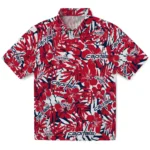 Washington Capitals Hawaiian Shirt – Hibiscus Overlay