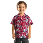 Washington Capitals Hawaiian Shirt – Hibiscus Overlay