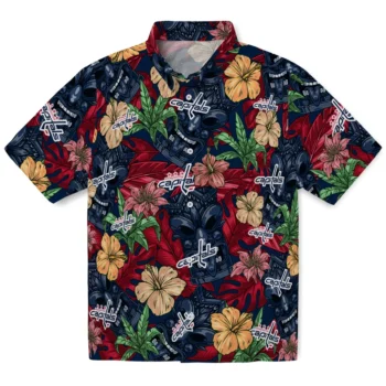 washington capitals tiki jungle blue hawaiian shirts best selling