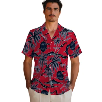 washington capitals palm sunset hawaiian shirts fashion forward