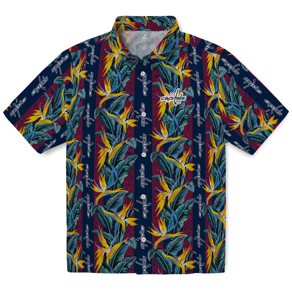 Washington Capitals Hawaiian Shirt - Paradise Vines washington capitals paradise vines blue hawaiian shirts best selling