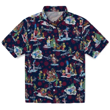 washington capitals simpsons christmas blue hawaiian shirts best selling