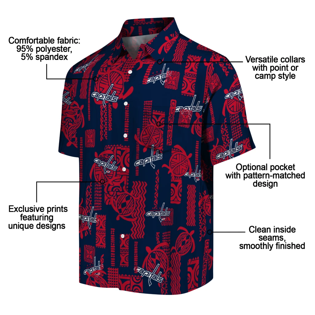Washington Capitals Hawaiian Shirt - Turtle Lines washington capitals turtle lines blue hawaiian shirts new arrival