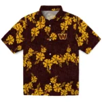Washington Commanders Hawaiian Shirt – 50th State Flower