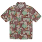 Washington Commanders Hawaiian Shirt – Anthurium Overlay