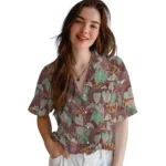Washington Commanders Hawaiian Shirt – Anthurium Overlay