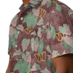 Washington Commanders Hawaiian Shirt – Anthurium Overlay