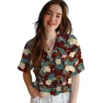 Washington Commanders Hawaiian Shirt – Flamingo and Hibiscus