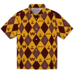 Washington Commanders Hawaiian Shirt – Golfing Plaid