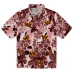 Washington Commanders Hawaiian Shirt – Hibiscus Arrangement