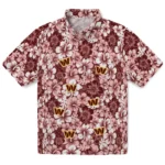 Washington Commanders Hawaiian Shirt – Hibiscus Blooms