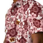 Washington Commanders Hawaiian Shirt – Hibiscus Blooms