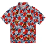 Washington Commanders Hawaiian Shirt – Hibiscus Fiesta