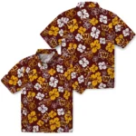 Washington Commanders Hawaiian Shirt – Hibiscus Flower Design
