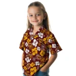 Washington Commanders Hawaiian Shirt – Hibiscus Flower Design