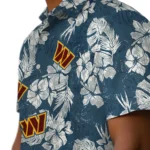 Washington Commanders Hawaiian Shirt – Hibiscus Flowers