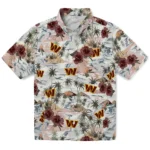 Washington Commanders Hawaiian Shirt – Hibiscus Seaside