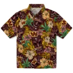 Washington Commanders Hawaiian Shirt – Hibiscus Tiki Jungle