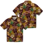 Washington Commanders Hawaiian Shirt – Hibiscus Tiki Jungle