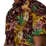 Washington Commanders Hawaiian Shirt – Hibiscus Tiki Jungle