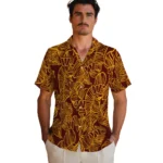 Washington Commanders Hawaiian Shirt – Leaf Outline