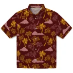 Washington Commanders Hawaiian Shirt – Palm And Clouds