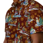 Washington Commanders Hawaiian Shirt – Simpsons Christmas