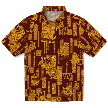 washington commanders turtle lines burgundy hawaiian shirts best selling