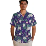 Washington Huskies Hawaiian Shirt – Flamingo and Hibiscus