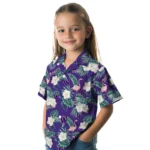 Washington Huskies Hawaiian Shirt – Flamingo and Hibiscus