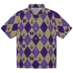 Washington Huskies Hawaiian Shirt – Golfing Plaid
