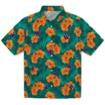 Washington Huskies Hawaiian Shirt – Hibiscus and Palm Leaves