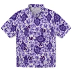 Washington Huskies Hawaiian Shirt – Hibiscus Blooms